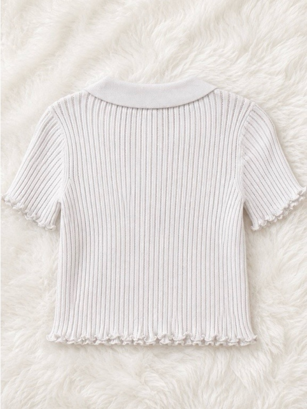 Cotton Emporium White CropTop - Picture 2 of 3